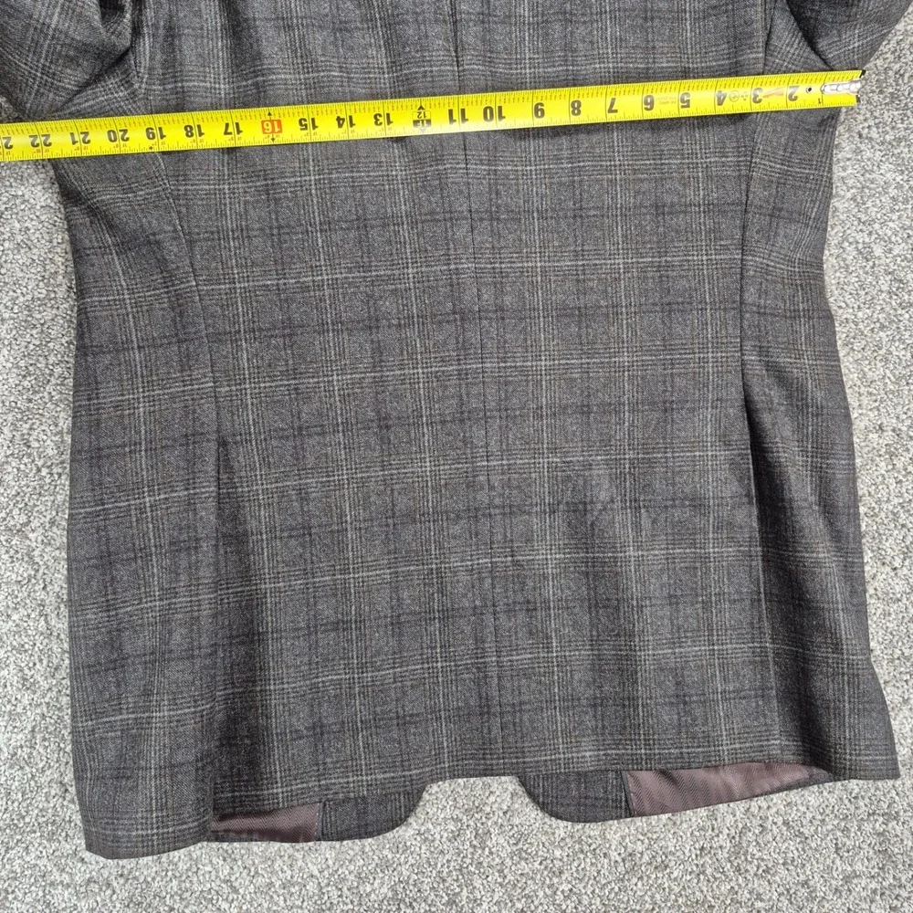 Joseph Abboud Heritage Blazer Mens 44R Plaid‎ Reda Super 110s Wool Sport Coat